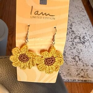 Yellow Sunflower Earrings